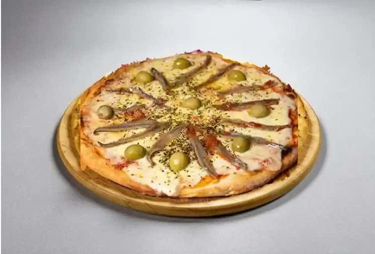 1/2 Mozzarella con Anchoas Grande